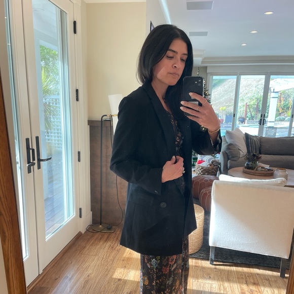 rag & bone ICONS Andie Twill Double Breasted Blazer - Picture 3 of 6